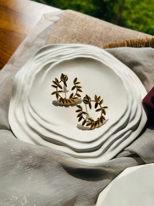 Aurelia Matte Hoops - Earrings