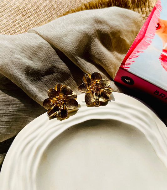Flora Luxe Matte Studs - Earrings