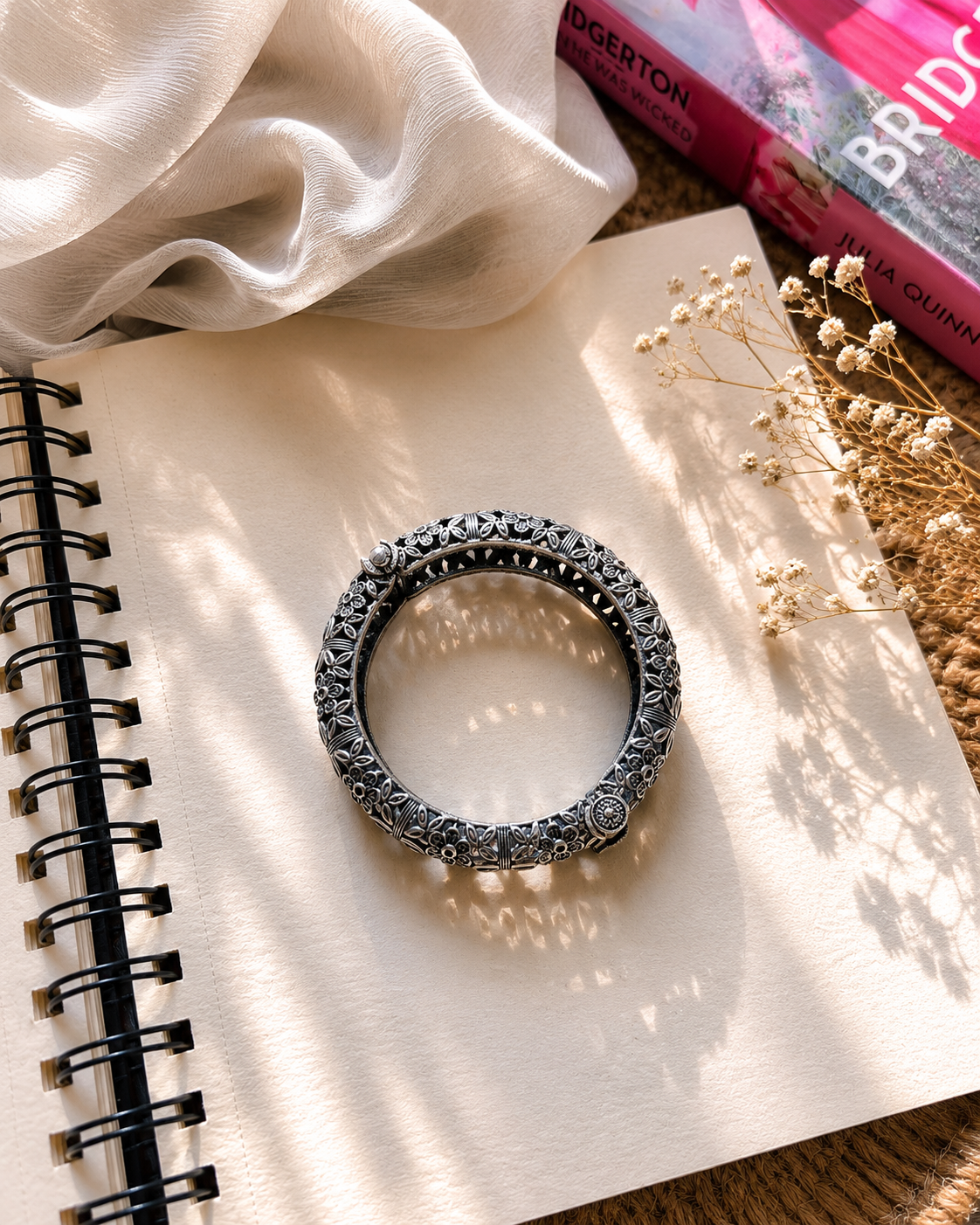 Ambar Antique Silver Bangle