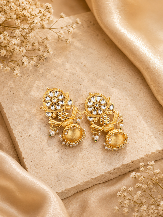 Noor Kundan Jhumka Earrings