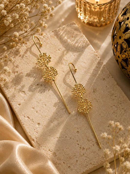 Aaranya Gold Coral Ear Cuff
