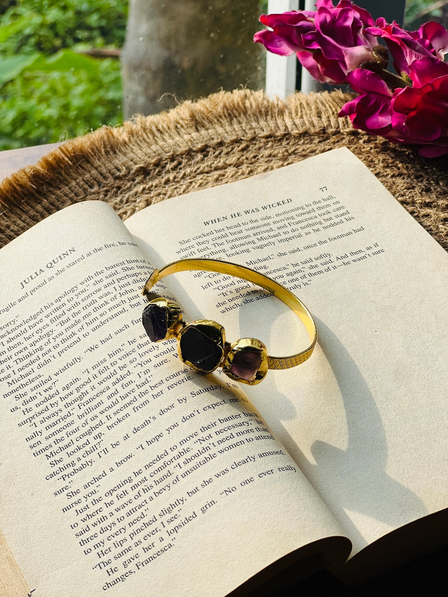 Aurora Trio Stone Bangle