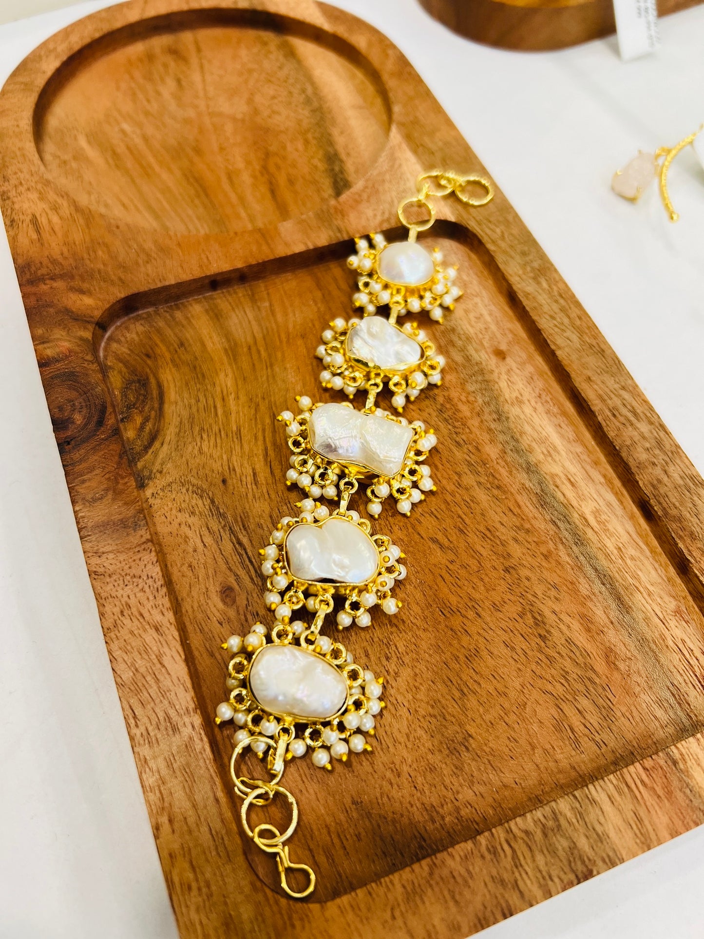Pearl Halo Mother-of-Pearl Bracelet