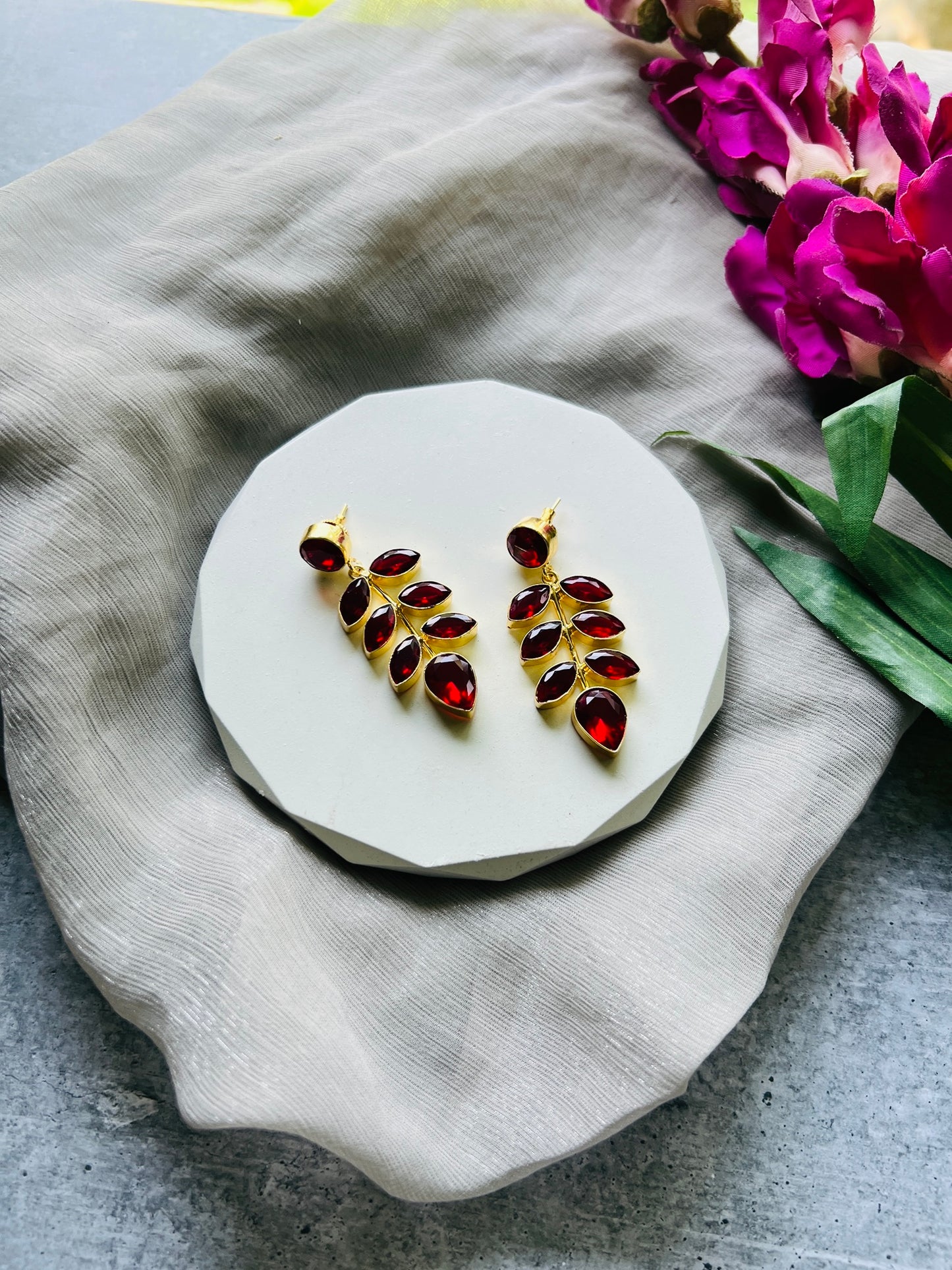 Leaf Cascade Earrings