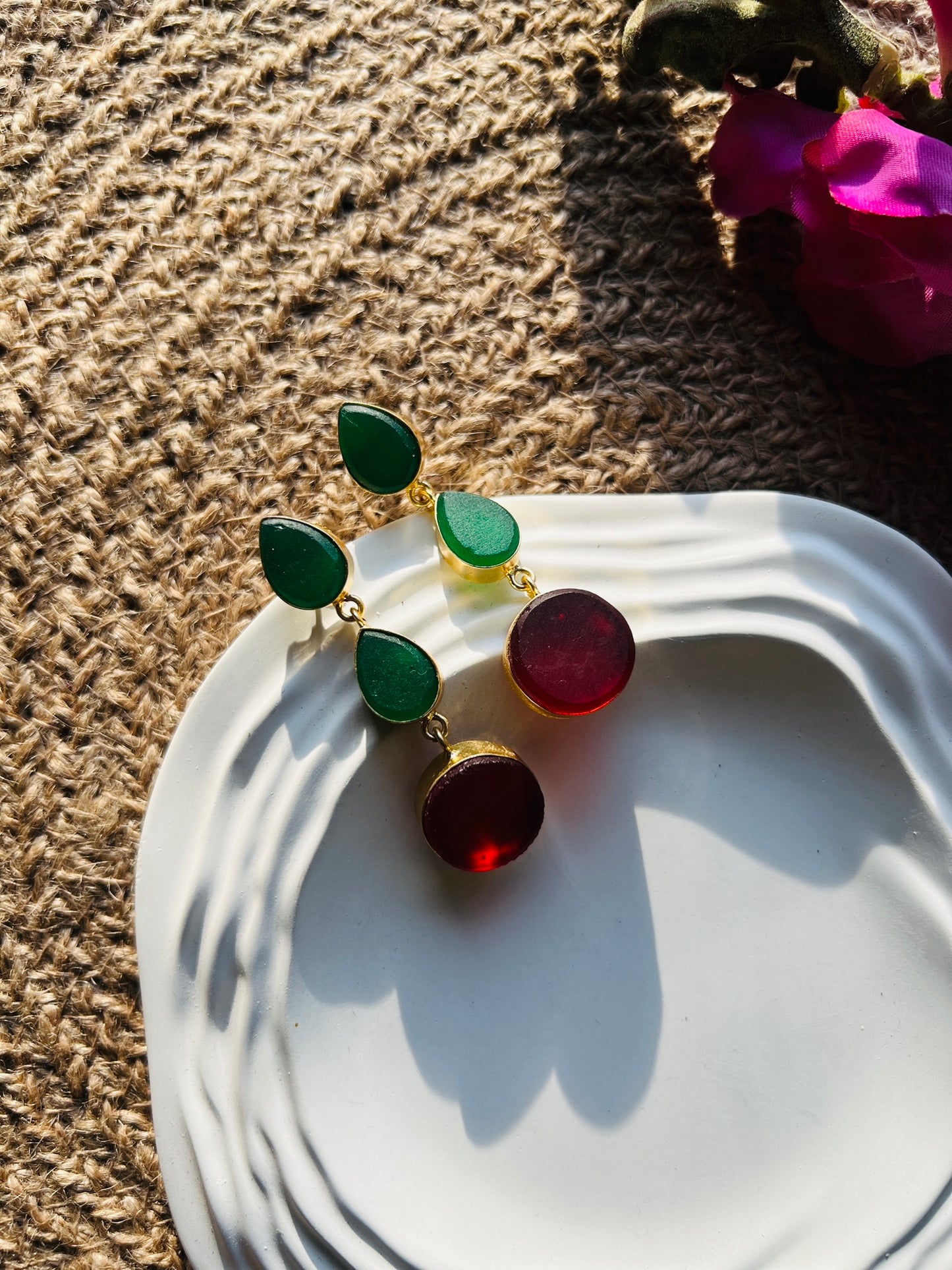 Trinity Raw Drops - Earrings