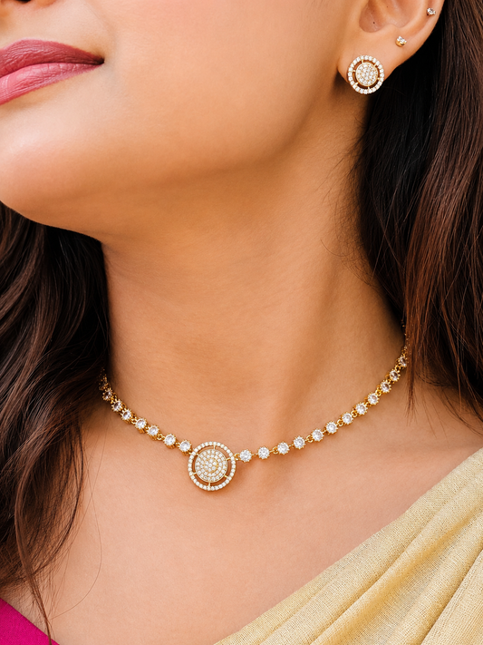 Thamarai Diamond Glow Choker