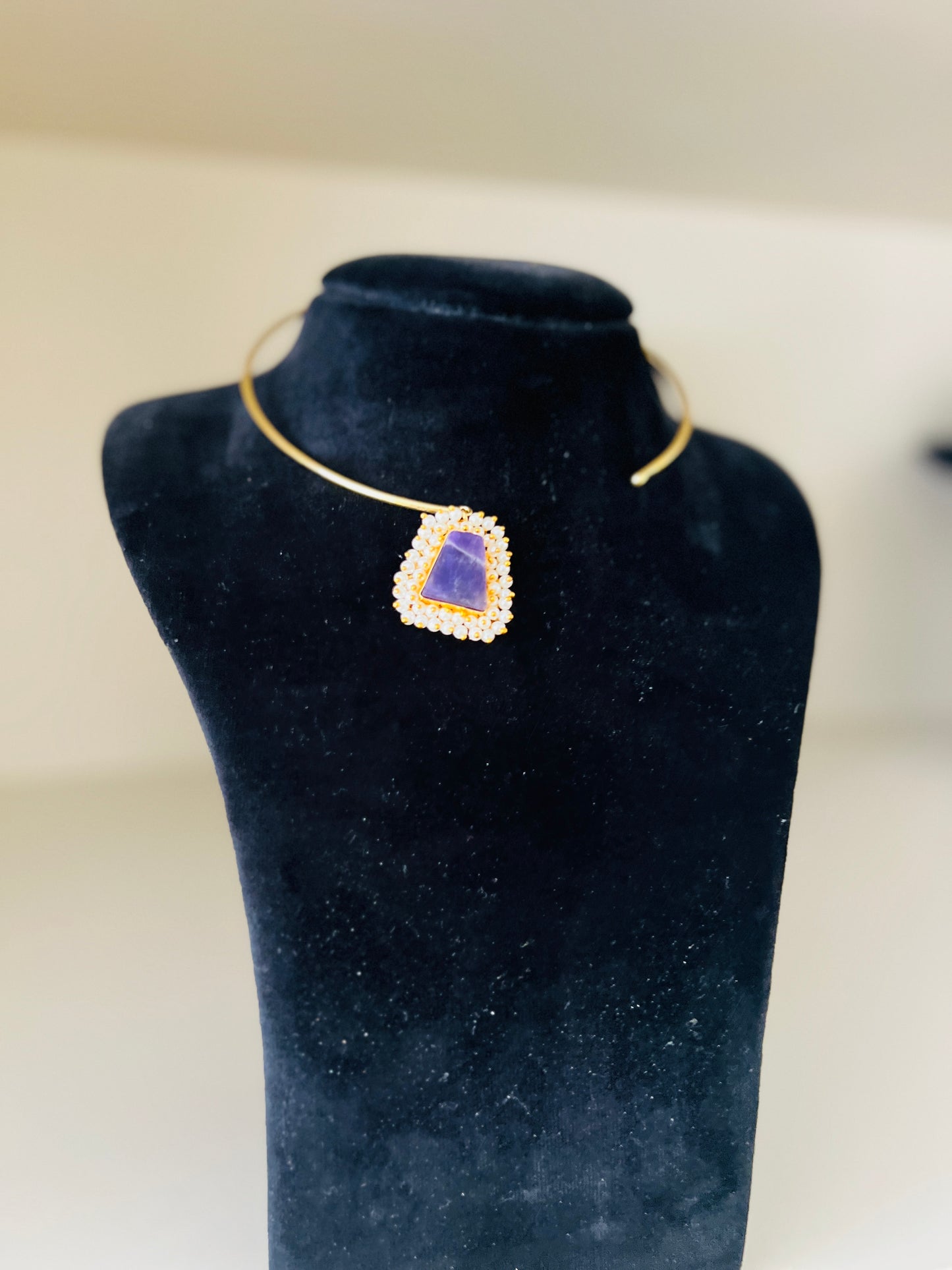 Sun Ember Stone Choker