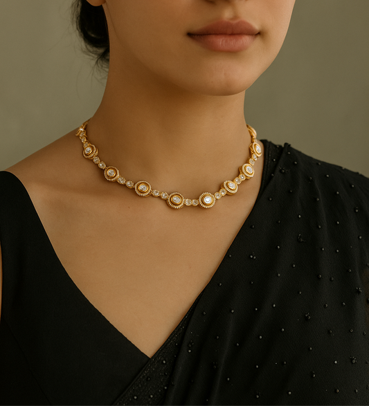 Lunara Moissanite Choker - Neckpiece