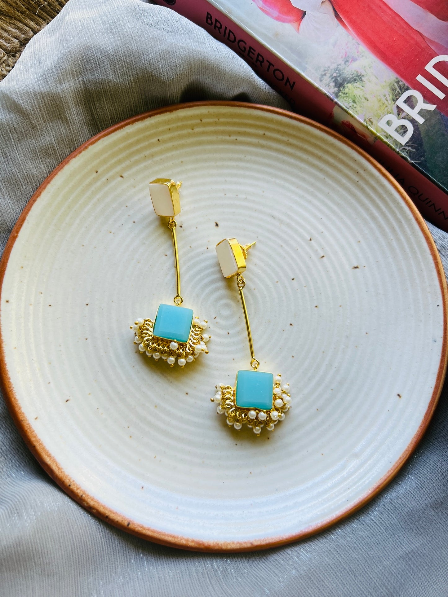 Celestia Pearl Cascade Earrings