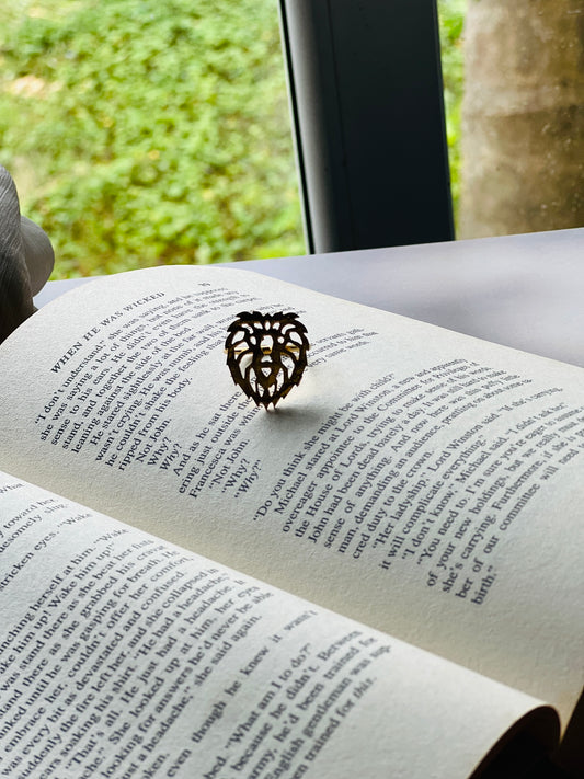 Majestic Lion Adjustable Ring