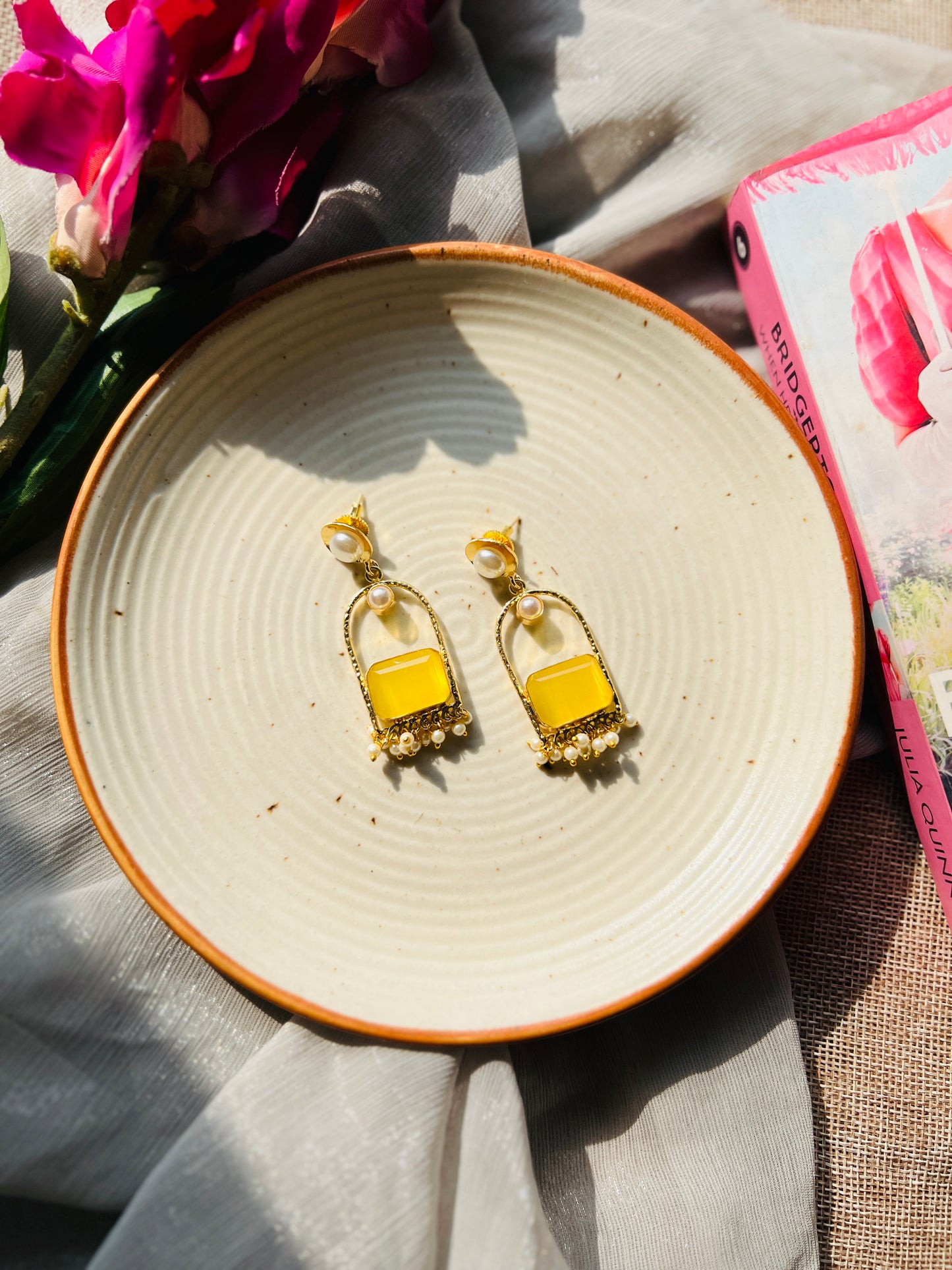 Twinkle Pearl Dangle Earrings