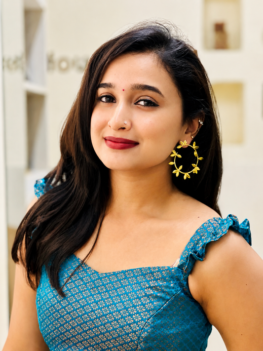 Blooming Leaf Hoops