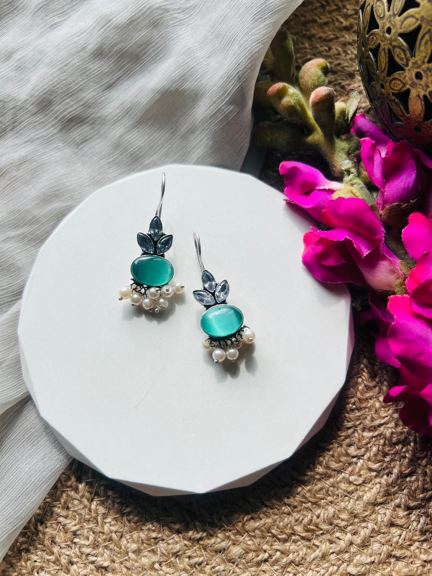 Lustrous Grace Hoops - Earrings