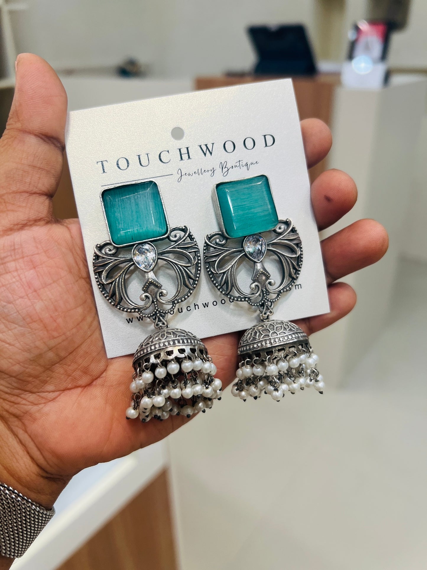 Regal Pearl Jhumkas