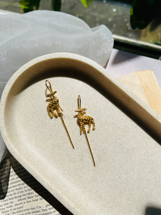 Golden Stag Ear Cuff