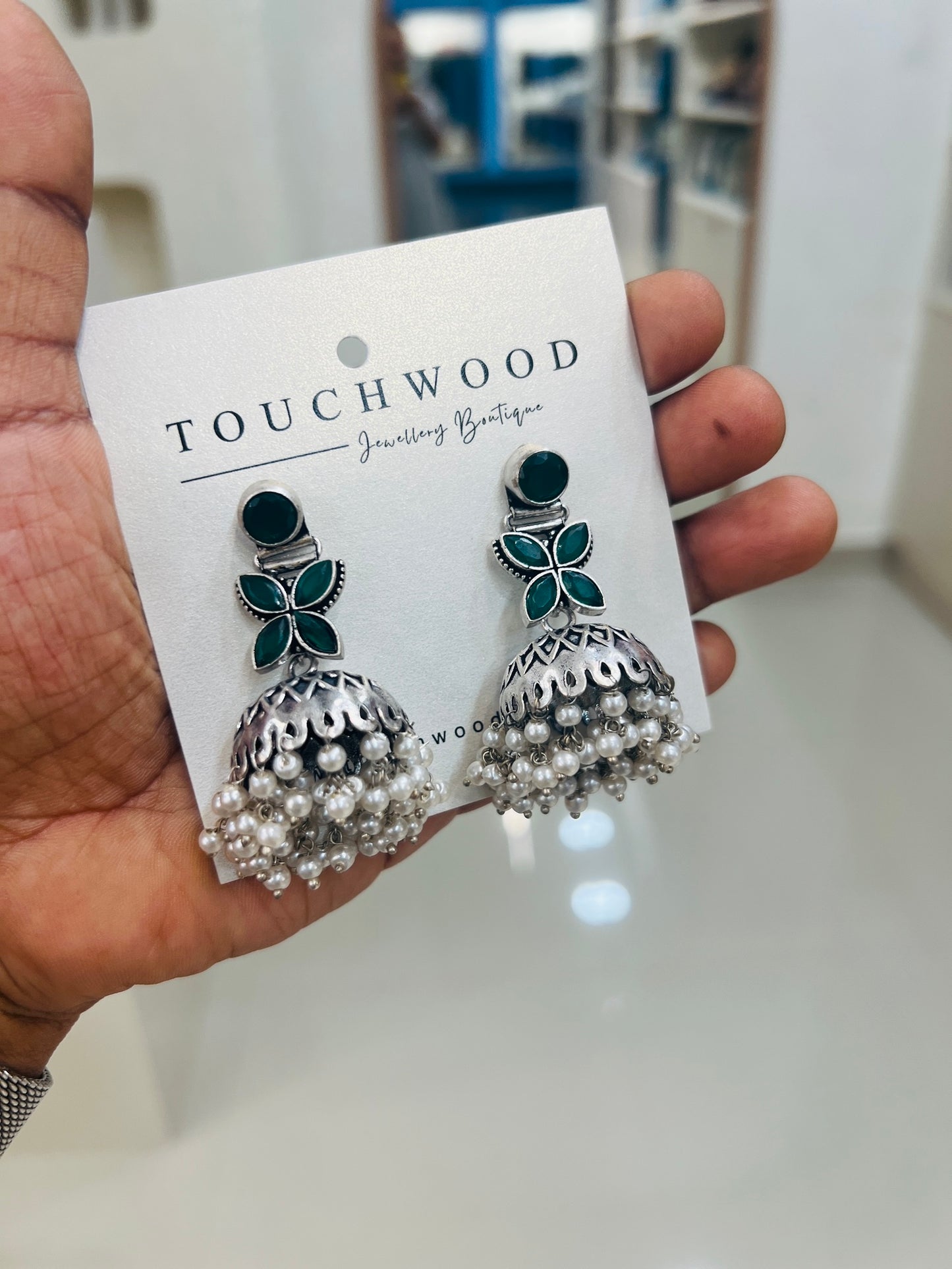 Pearl Jhumka Earrings