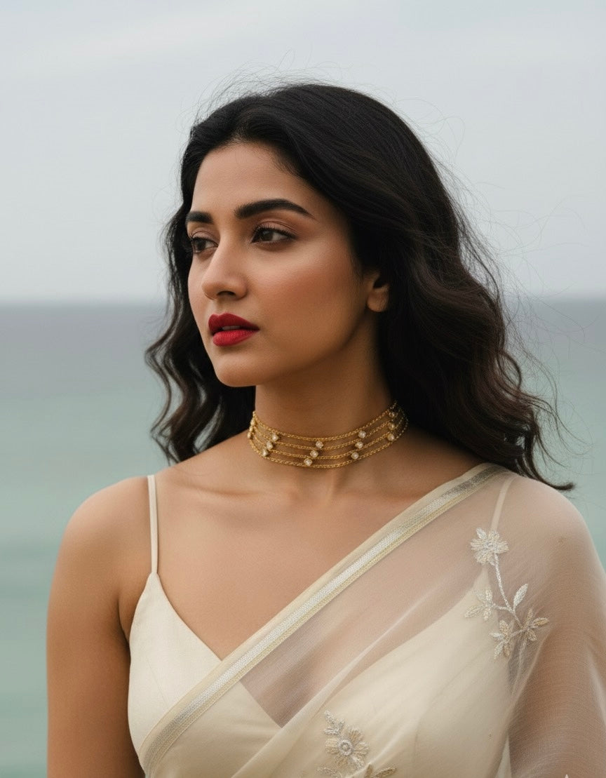 Ivory Whisper Choker Set