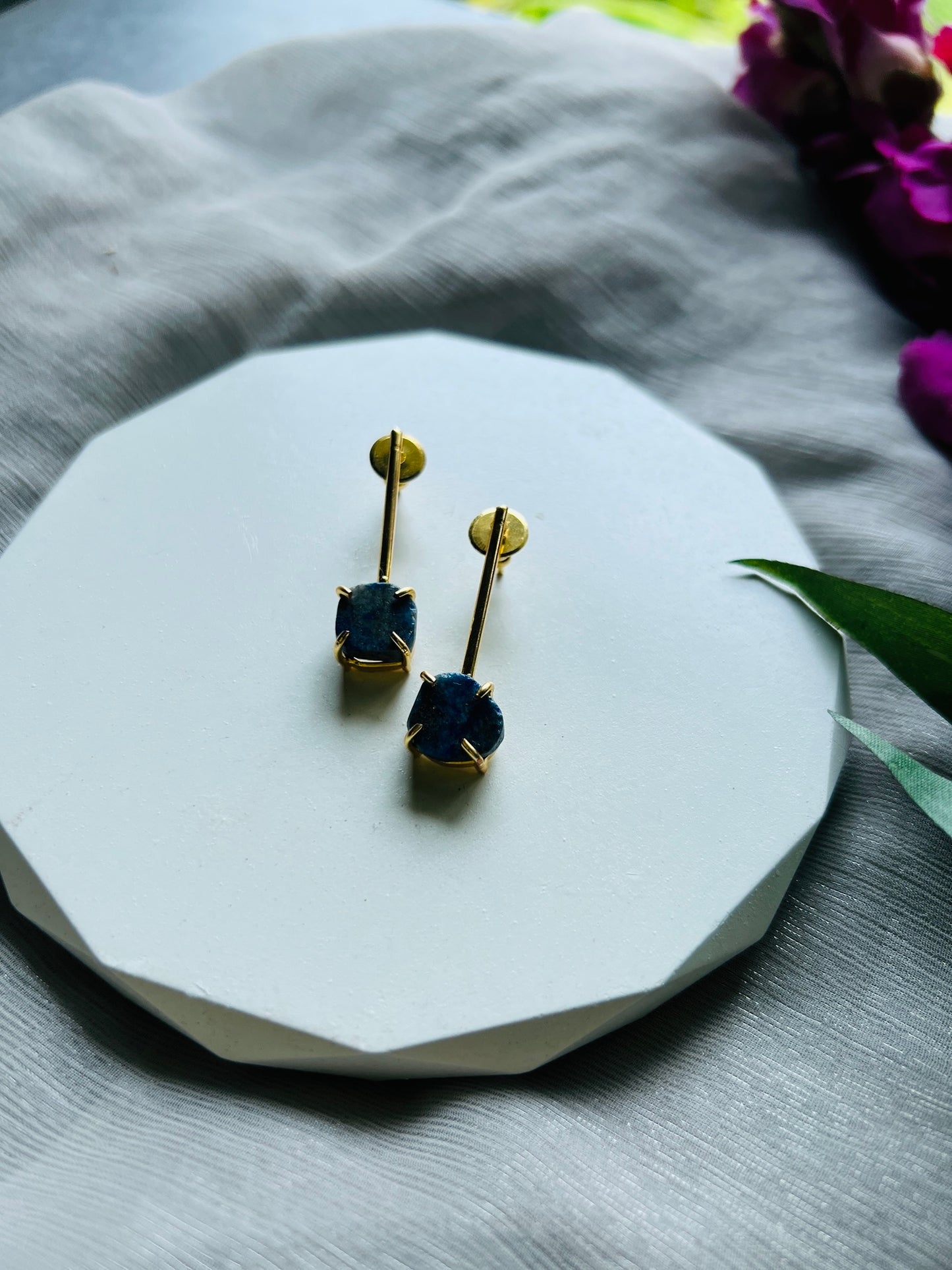 Candy Stone Minimal Earrings
