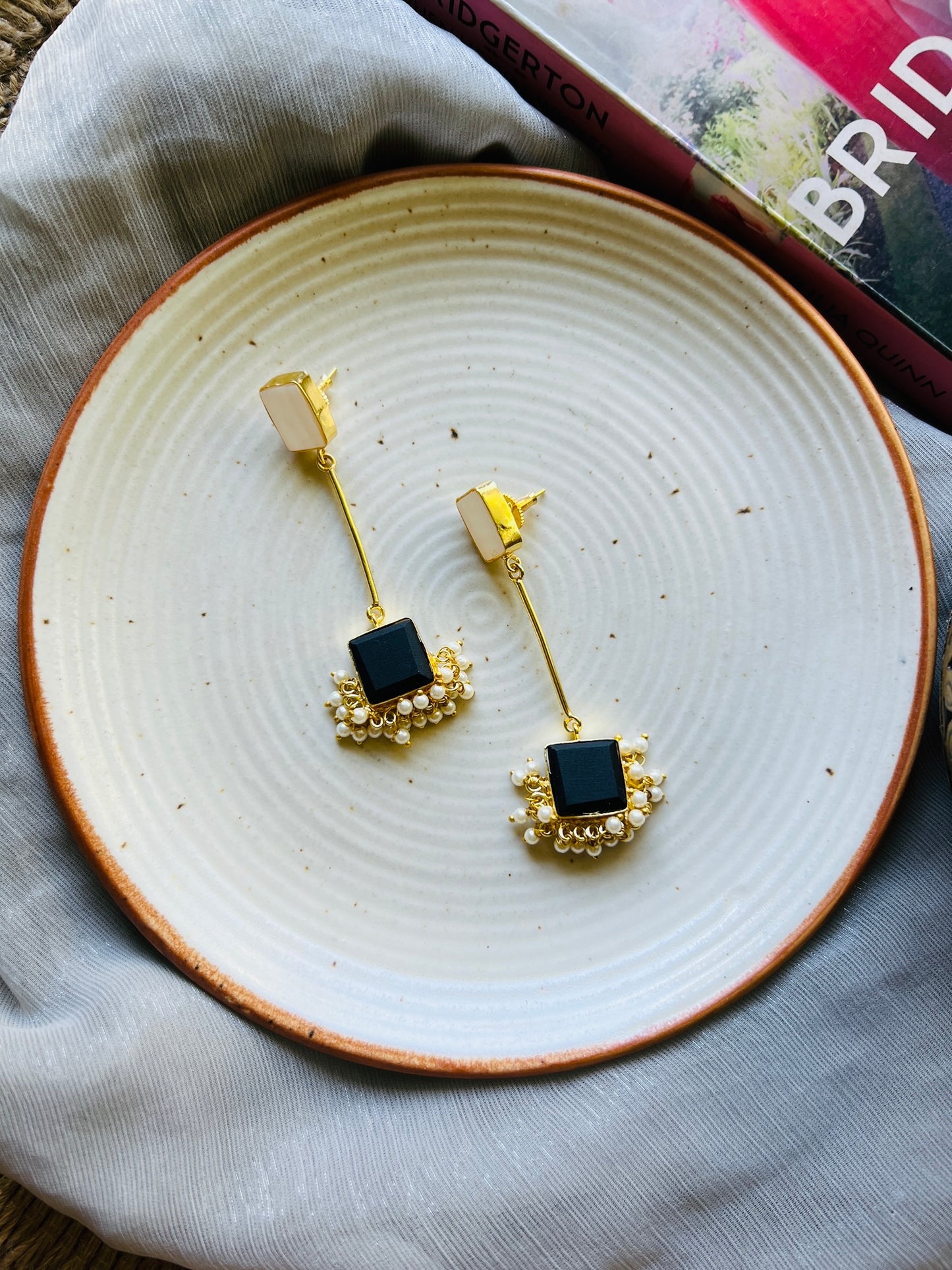 Celestia Pearl Cascade Earrings