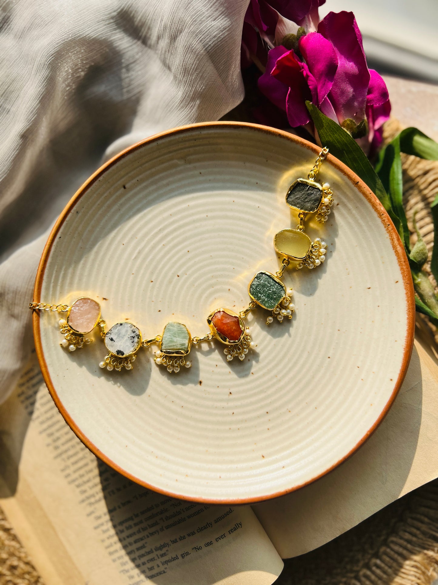 Chandrika Natural Stone Necklace