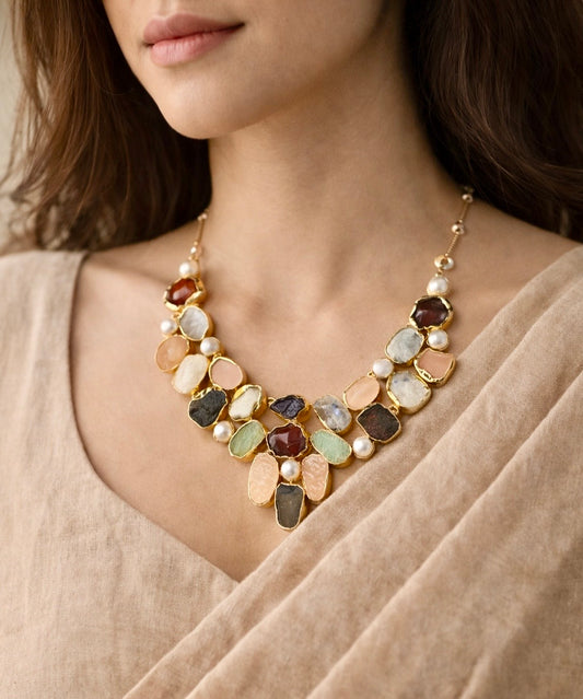 Aaranya Luxe Stone Necklace