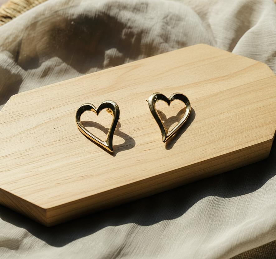 Amour Open-Heart Studs