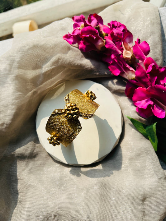 Aurelia Regal Knot Adjustable Cuff Bangle