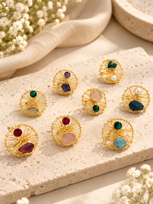 Aura Artistic Wire Rings