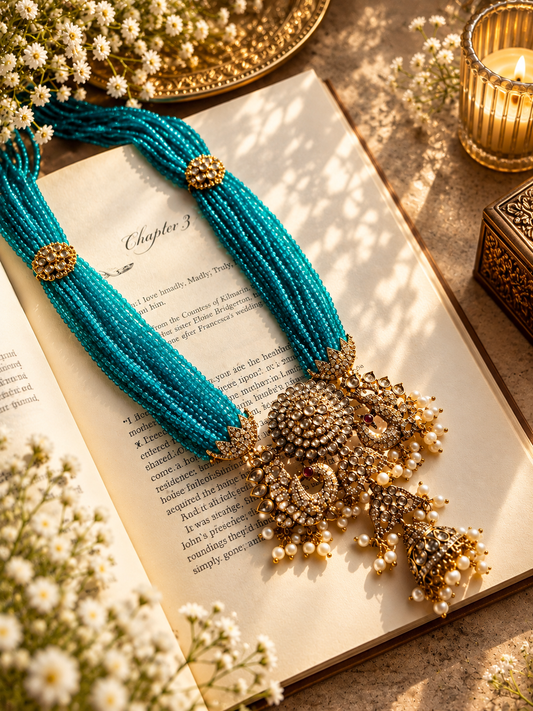 Teal Royale Long Necklace