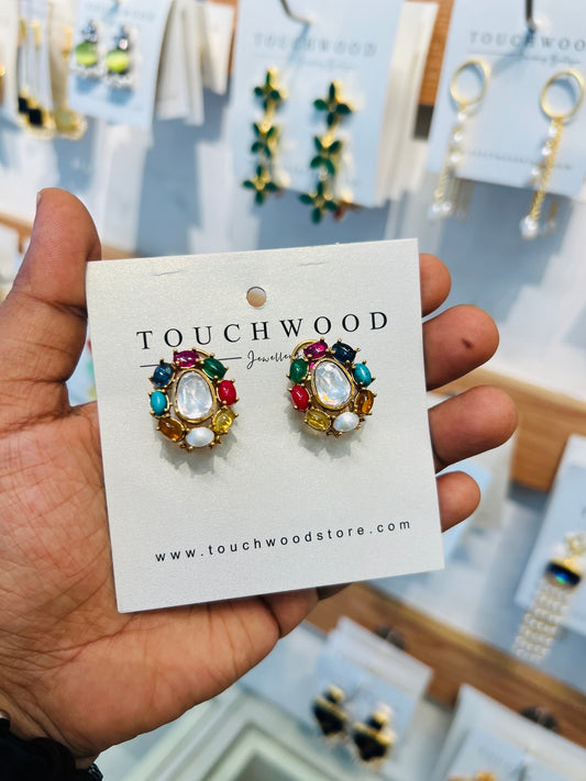 Navratna Bloom Studs