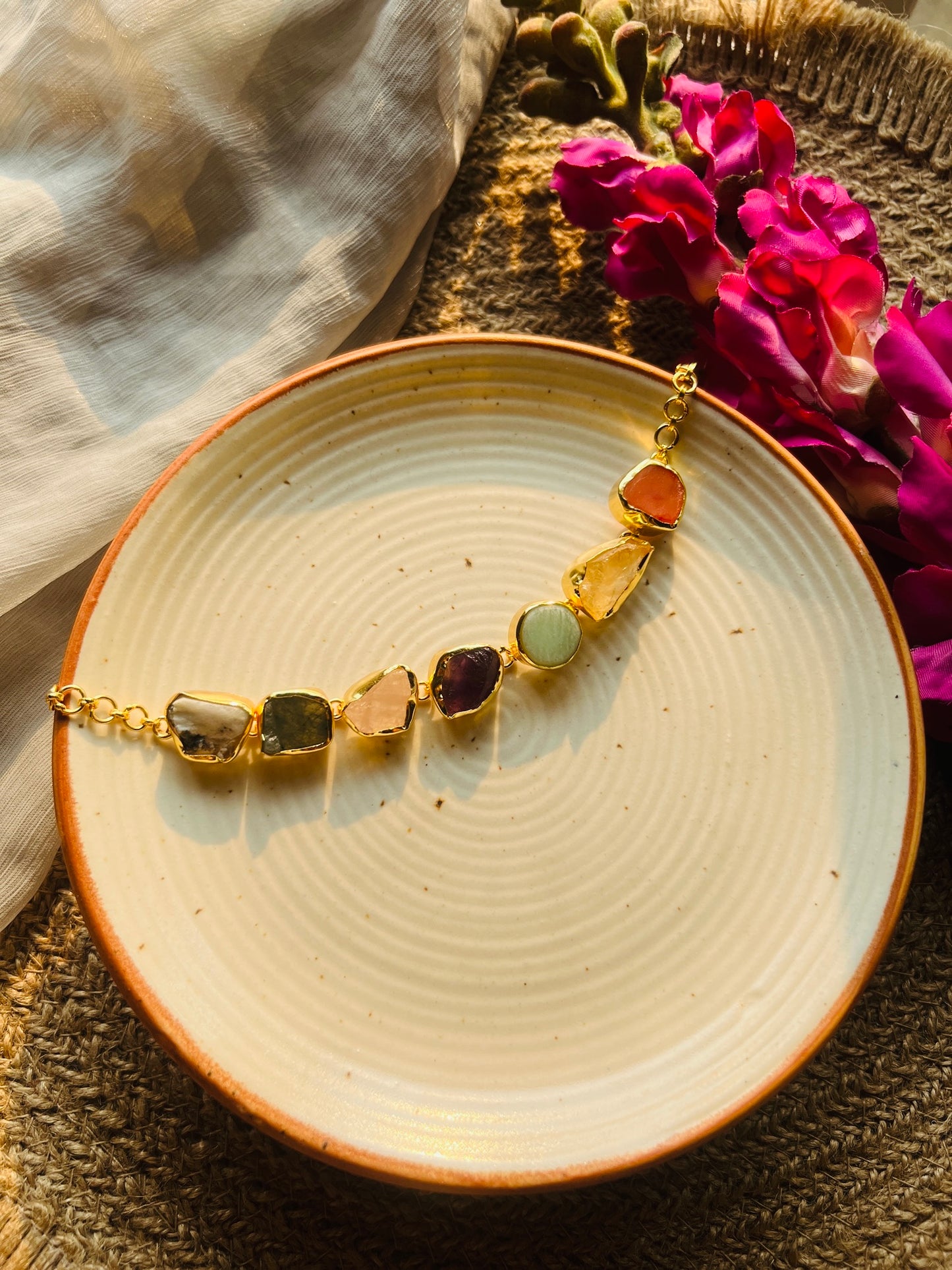 Anaya Natural Stone Choker - Neckpiece