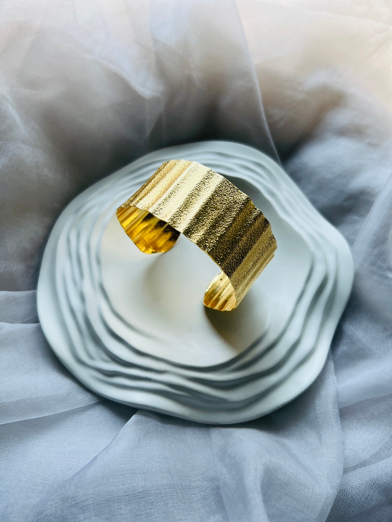 Hammered Bold Bangle - bangles