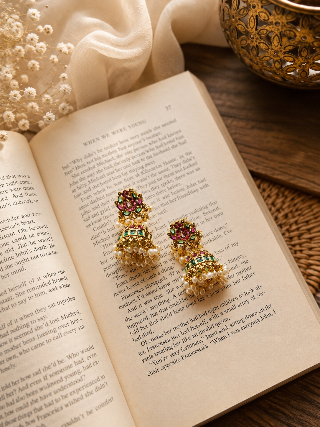 Vennila Kemp Jhumkas