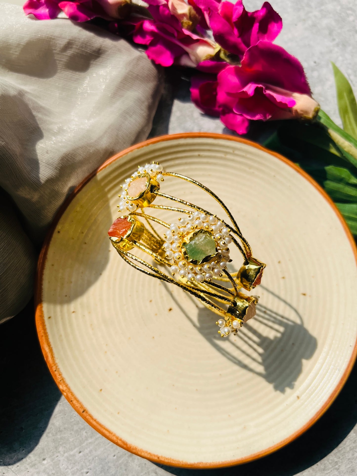 Pearl Garden Adjustable Bangle