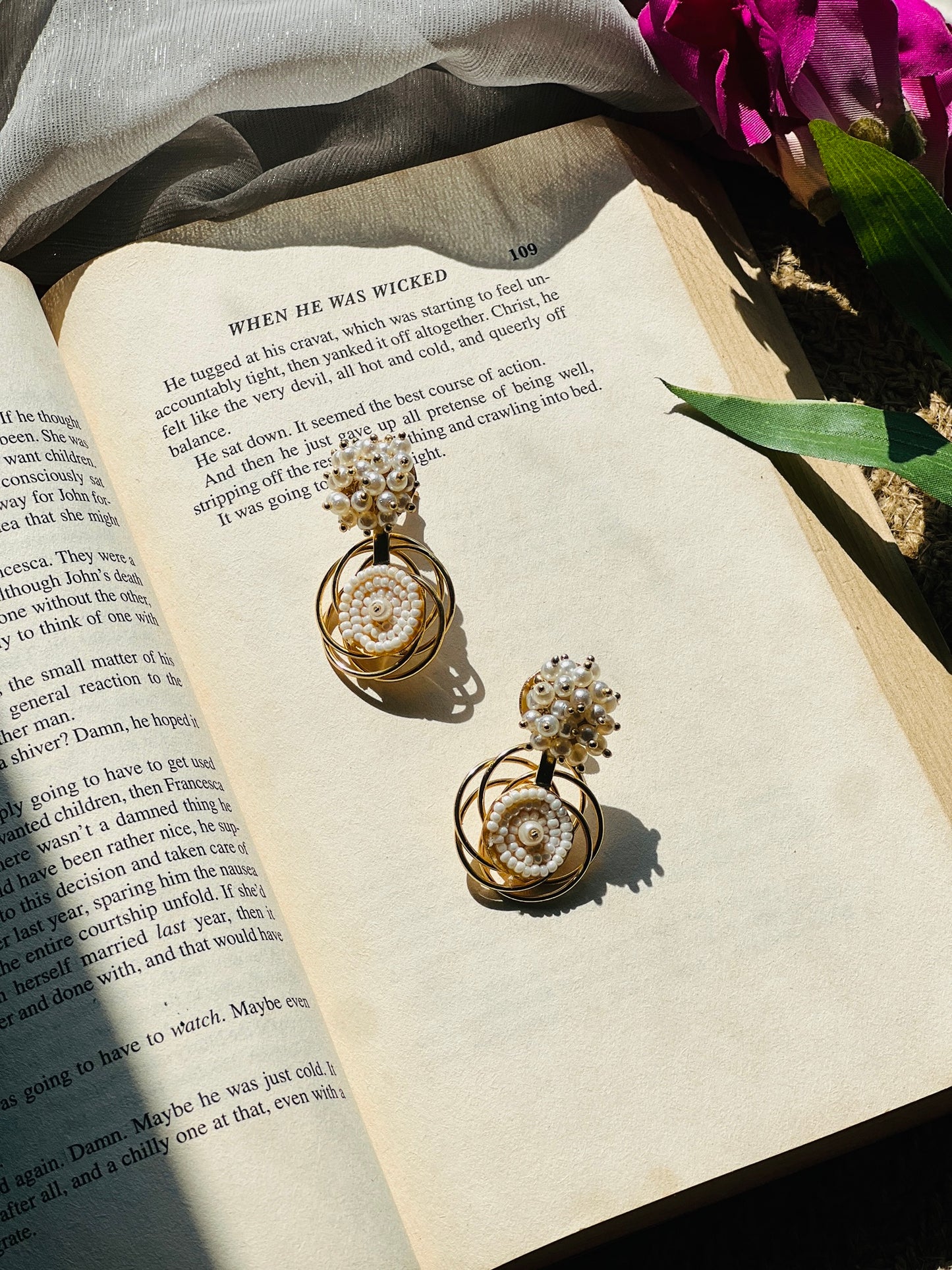 Pearl Orbit Bloom Earrings