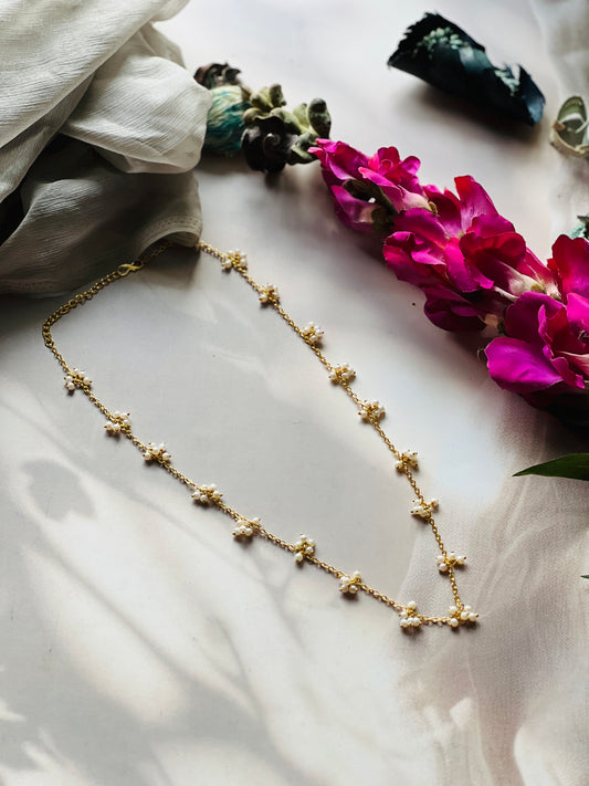 Golden Grace Pearl Chain