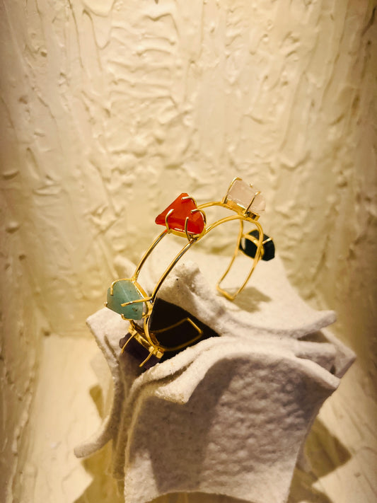 Elara Natural Stone Bangle