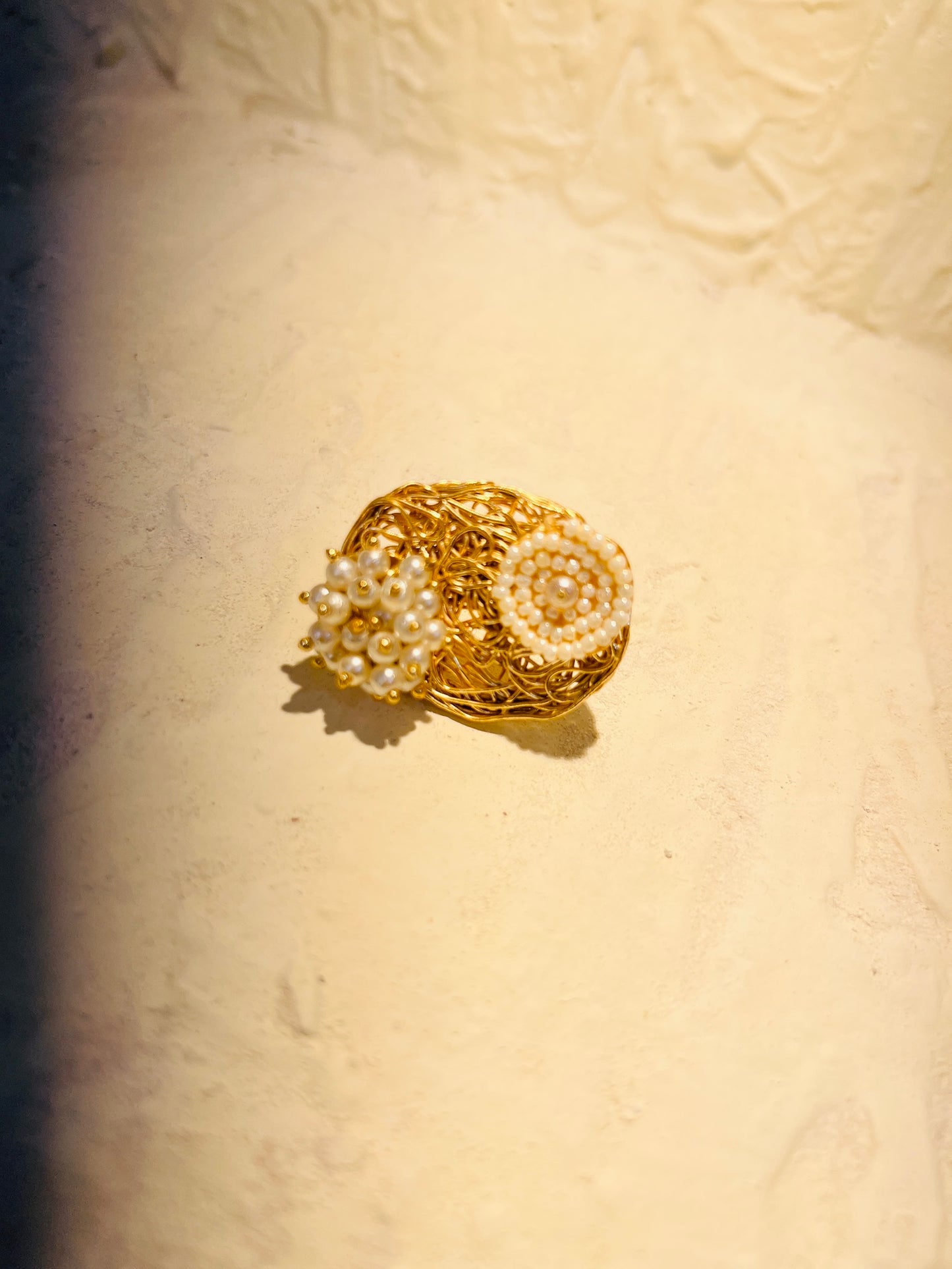 Vintage Pearl Garden Ring