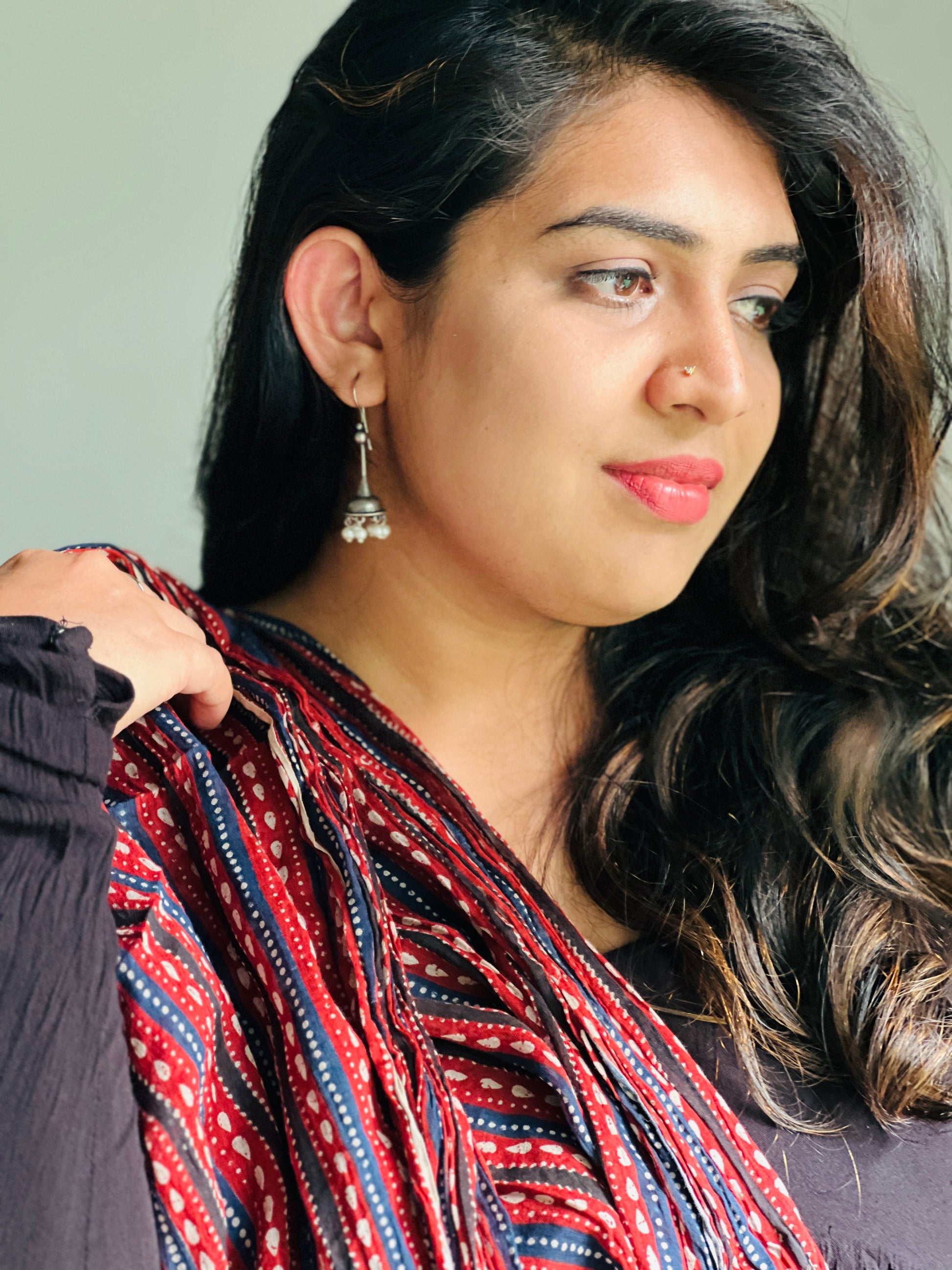 Pearl Hoop Jhumka - Earrings