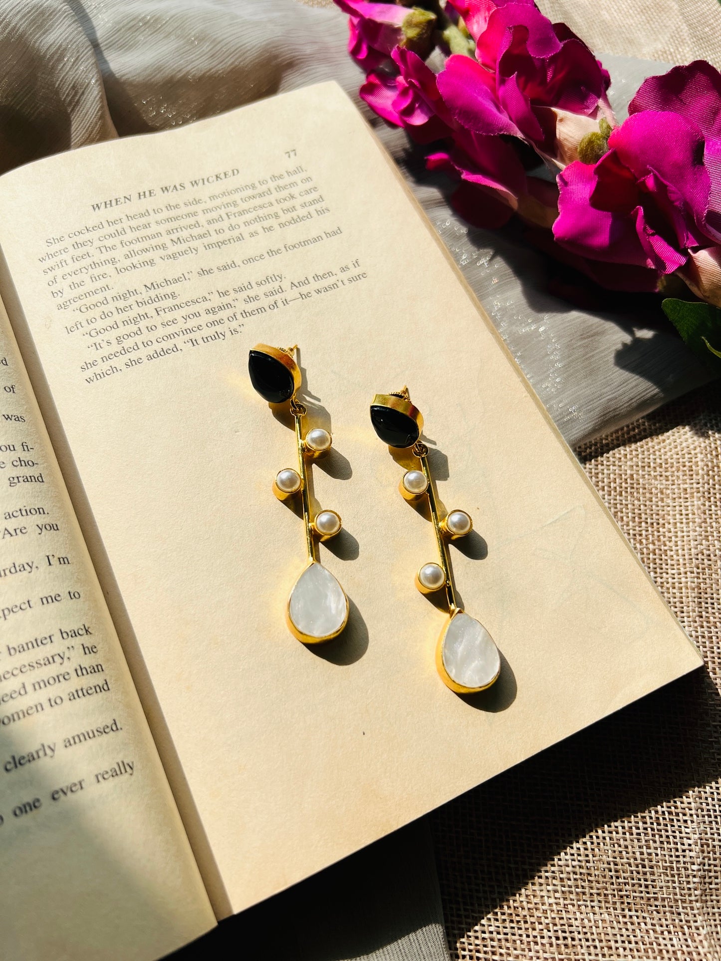 MoonAura Luxe Long Earrings