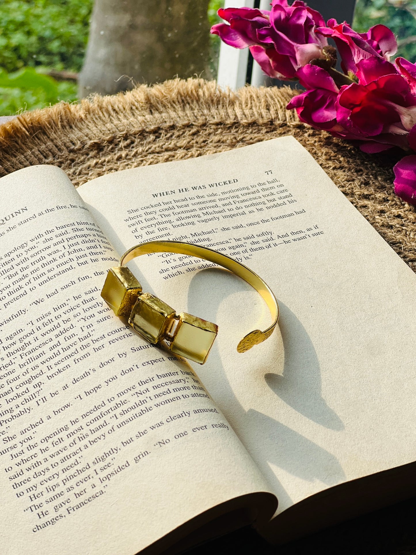 Aurora Trio Stone Bangle