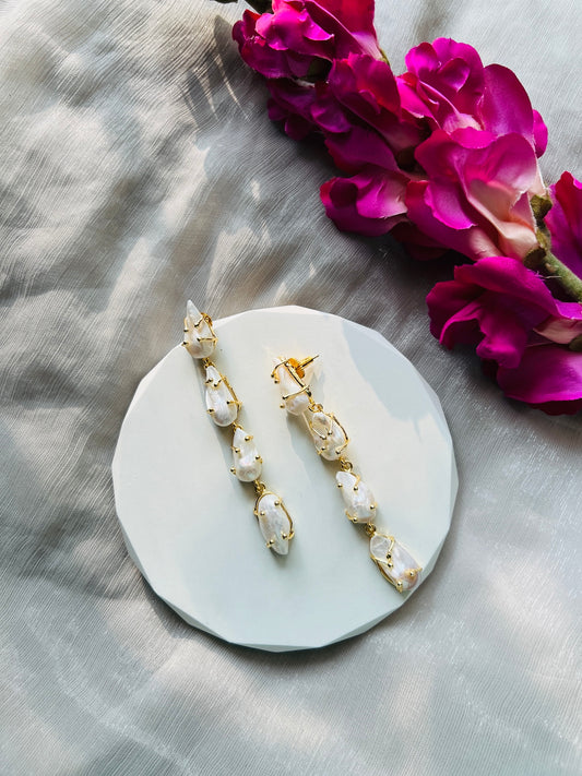 Premium Layer Pearl Earrings - Earrings