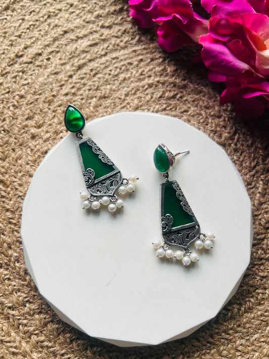Chandrika Stone Earrings - Earrings