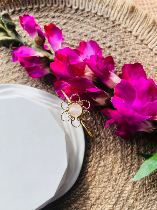 Moon Petal Bangle - bangles