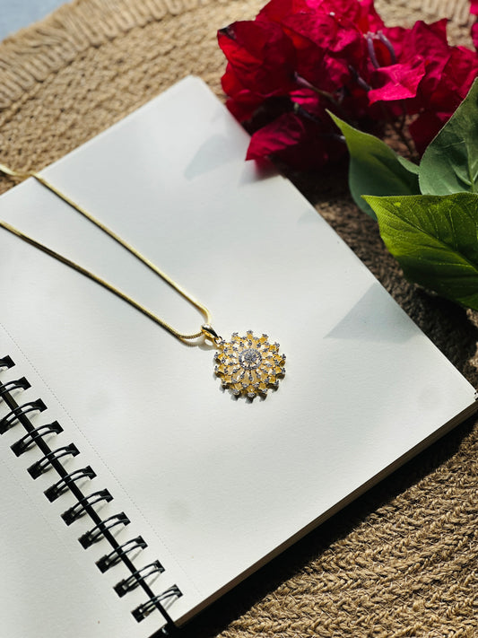 Crystal Mandala Pendant chain