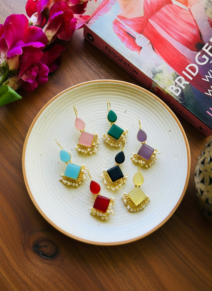 Luna Drape Hoop Earrings