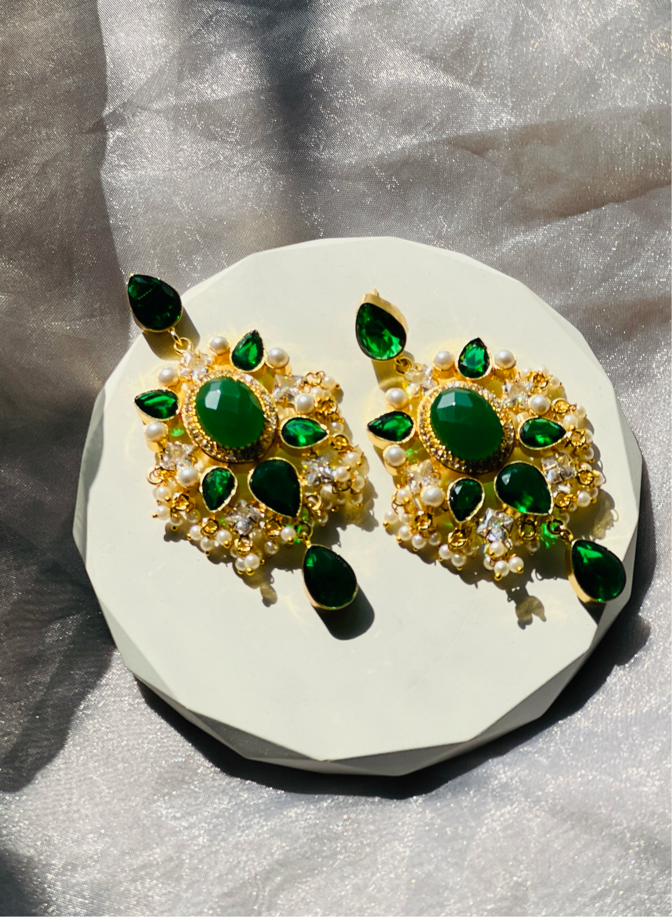 Lustre Royale Earrings - Earrings