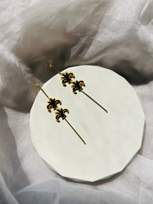 Twin Crown Ear Cuffs (PAIR) - Earrings
