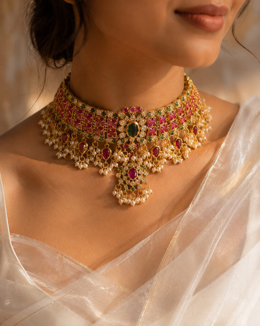 Gulbahar Kemp Pearl Choker Set