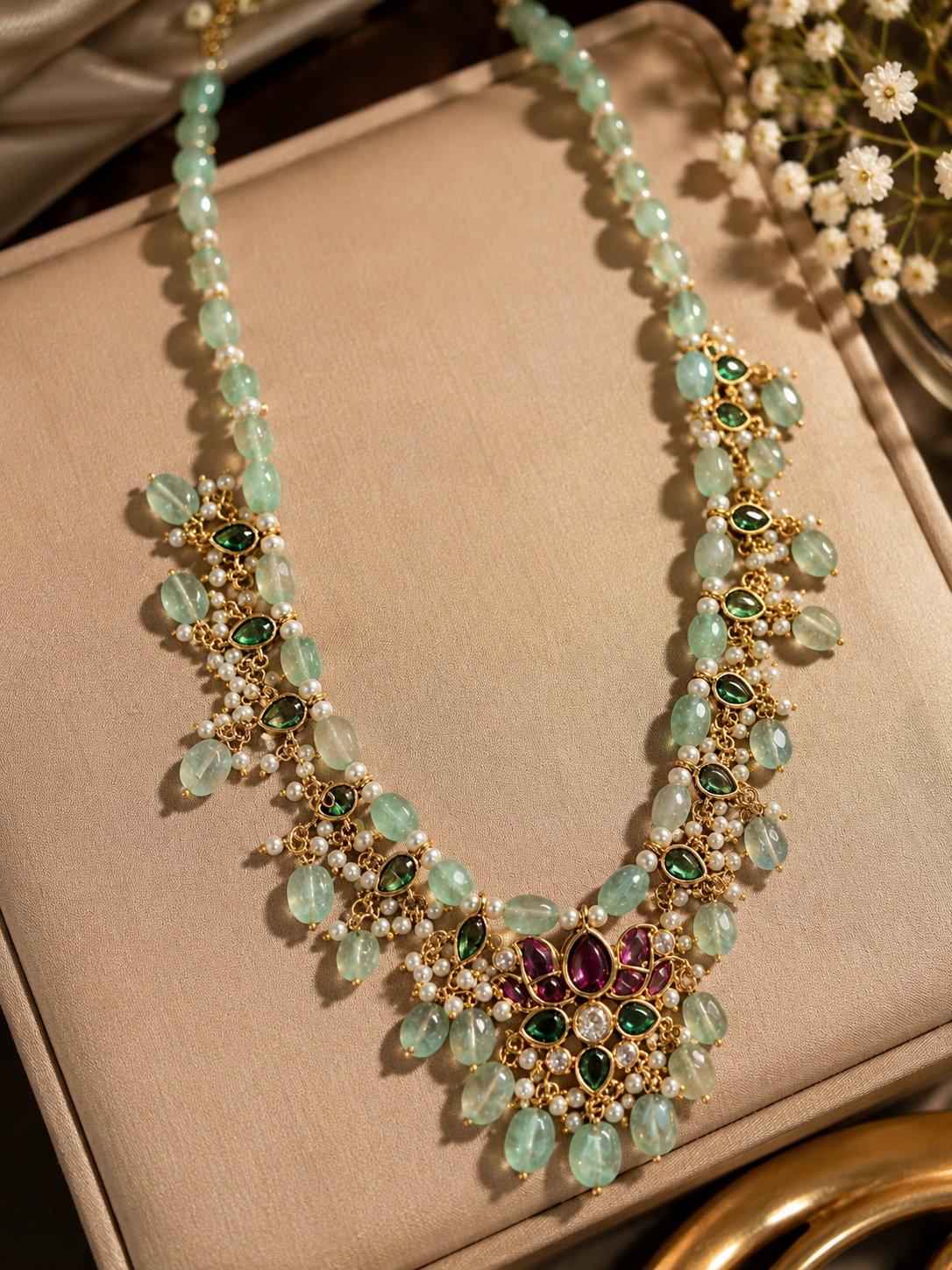Mint Bloom Necklace
